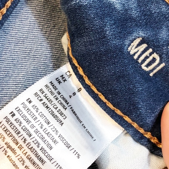 American Eagle Super Super Stretch Midi Shorts | 0 - Picture 4 of 6